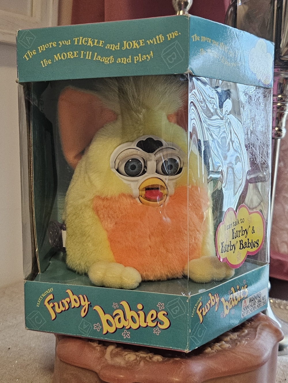 Hasbro Furby Babies Boxed Toy in Pink & Teal
